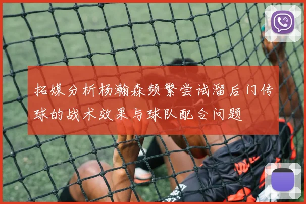 拓媒分析杨瀚森频繁尝试溜后门传球的战术效果与球队配合问题